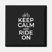 Mountain Biking, Mountain Biker, Keep Calm And Rid Magnet (Vorne)