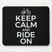 Mountain Biking, Mountain Biker, Keep Calm And Rid Mousepad (Vorne)