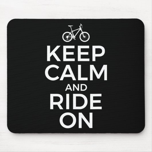 Mountain Biking, Mountain Biker, Keep Calm And Rid Mousepad (Vorne)