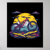 Mountain Biking Portrait  Poster (Vorne)
