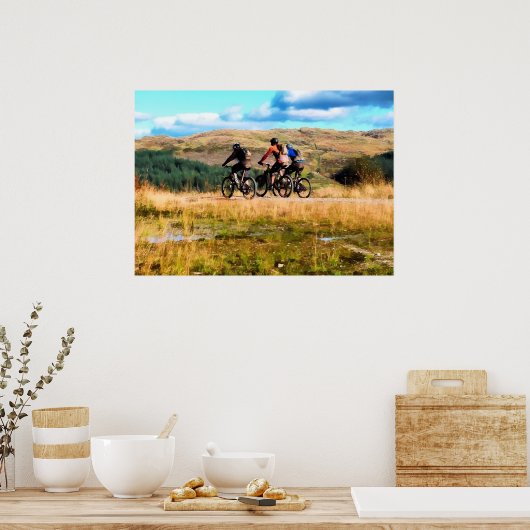 MOUNTAIN BIKING POSTER (Küche)