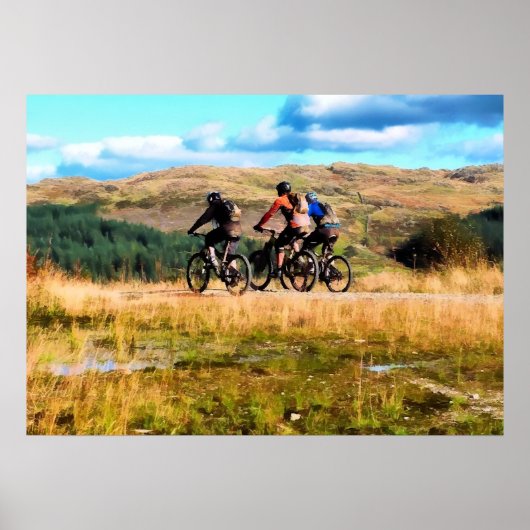 MOUNTAIN BIKING POSTER (Vorne)