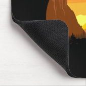 Mountain Biking Retro Sunset Trail Rider  Mousepad (Ecke)