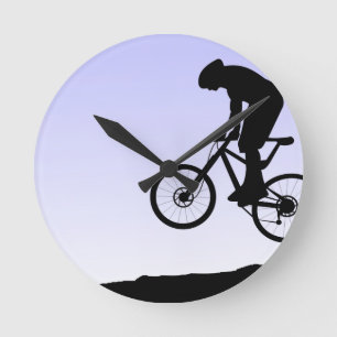 Mountain Biking Runde Wanduhr