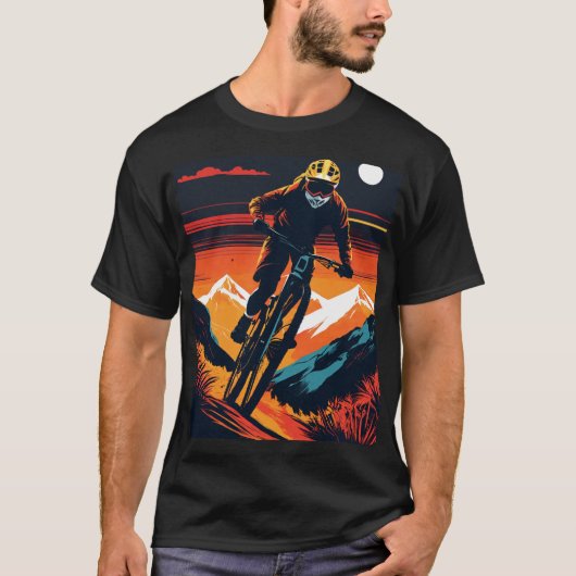 Mountain Biking T Shirt (Vorderseite)