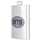 Mountain Biking Utah Flag Flachmann (Links)