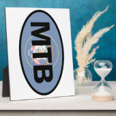 Mountain Biking Utah Flag Fotoplatte (Seite)