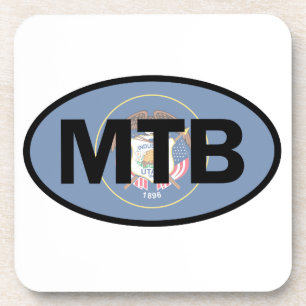 Mountain Biking Utah Flag Getränkeuntersetzer