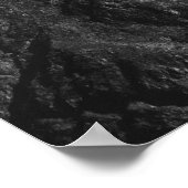 Mountain Black and White Fotografy Poster (Ecke)