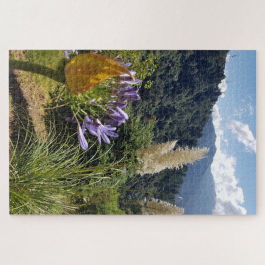 Mountain Bloom at the Edge of Light Puzzle (Horizontal)