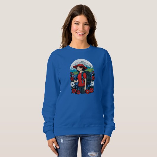 Mountain Blossom Adventure T-Shirt Sweatshirt (Vorne ganz)