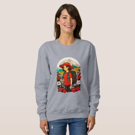 Mountain Blossom Adventure T-Shirt Sweatshirt (Vorne ganz)