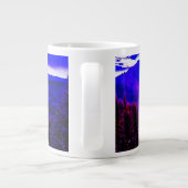Mountain Blue Majestät Abstrakt Coffee Cup Jumbo-Tasse (Rückseite)