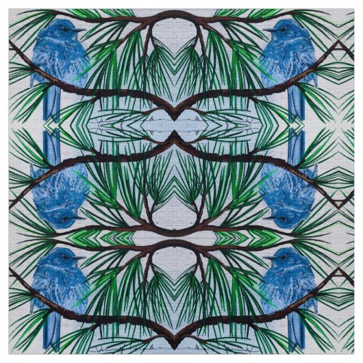 Mountain Bluebird Fabric Stoff (Muster)