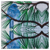 Mountain Bluebird Fabric Stoff (Nahaufnahme)