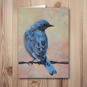 Mountain Bluebird Fine Art Jeder Anlass Card