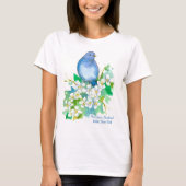 Mountain Bluebird Idaho Staat Bird T-Shirt (Vorderseite)