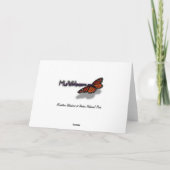 Mountain Bluebird im Nationalpark Arches Karte (Rückseite)