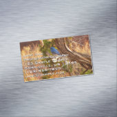 Mountain Bluebird im Nationalpark Arches Magnetische Visitenkarte (Beispiel)