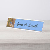 Mountain Bluebird im Nationalpark Arches Schreibtischnamensplakette (Vorderseite )
