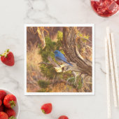 Mountain Bluebird im Nationalpark Arches Serviette (Beispiel)