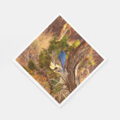 Mountain Bluebird im Nationalpark Arches Serviette (Ecke)