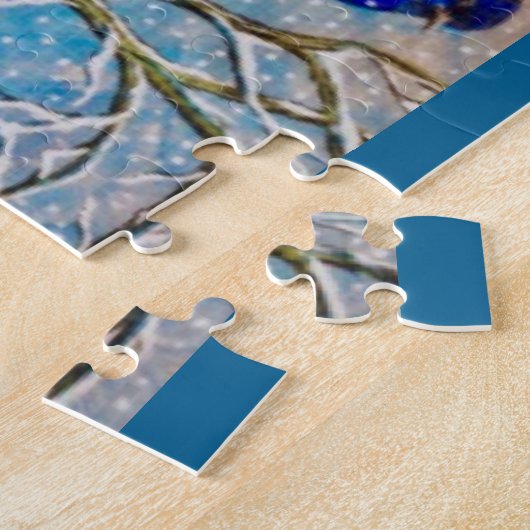 Mountain Bluebird in Snow Puzzle (Seite)