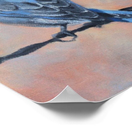 Mountain Bluebird Kunstdruckerei Poster (Ecke)