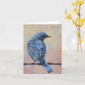 Mountain Bluebird Kunstmuseum Jeder Anlass Karte (Gelbe Blume)