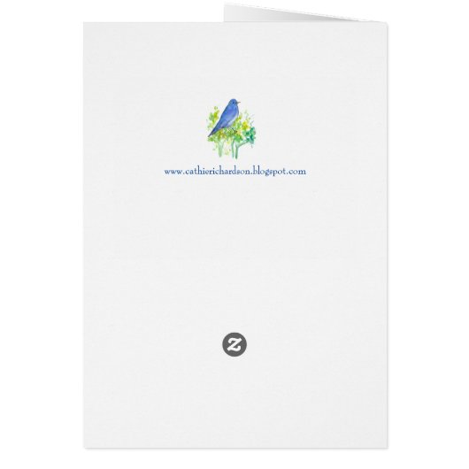 Mountain Bluebird Nevada Staat Bird Blank (Hinten)