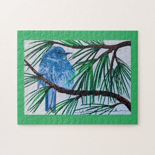 Mountain Bluebird Puzzle (Horizontal)