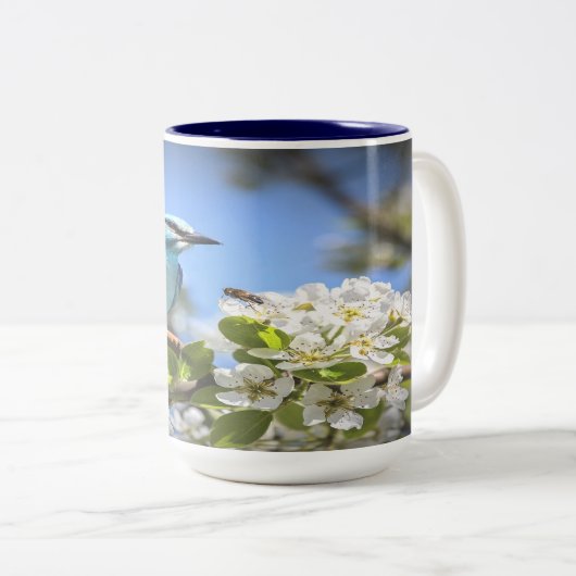 Mountain Bluebird Zweifarbige Tasse (VorderseiteRechts)