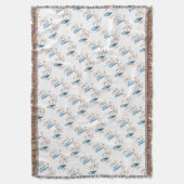 Mountain Bluebirds auf der Zweigstelle Sakura Decke (Vorderseite Vertikal)