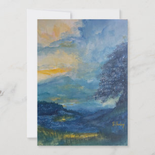 Mountain Blues \Flat Note Card Mitteilungskarte