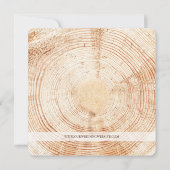 Mountain Boho Wood Rustic Wedding Einladung (Rückseite)