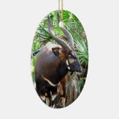 Mountain Bongo Antelope Keramik Ornament (Rechts)