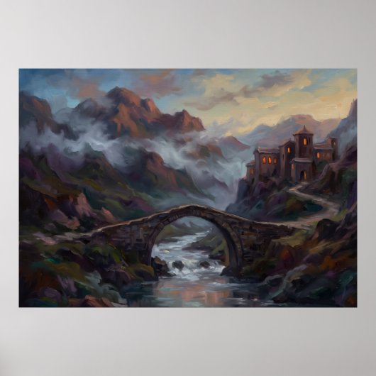 Mountain Bridge Heimkehr-Geist-Plakat Poster (Vorne)