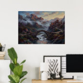 Mountain Bridge Heimkehr-Geist-Plakat Poster (Heimbüro)