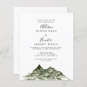 Mountain Budget Einladung Flyer (Vorne/Hinten)