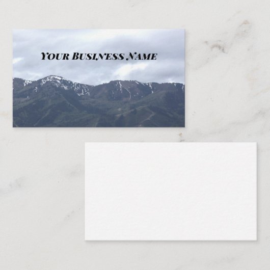 Mountain Business Cards Visitenkarte (Vorne/Hinten)