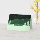 Mountain Cabin Card Karte (Gelbe Blume)