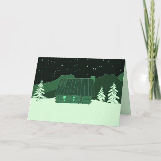 Mountain Cabin Card Karte (Vorderseite)