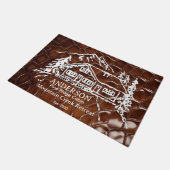 Mountain Cabin Faux Crocodile Leather Doormat Fußmatte (Schrägansicht)