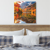 Mountain Calm in Fall Leinwanddruck (Insitu (Schlafzimmer))