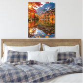 Mountain Calm in Fall Leinwanddruck (Insitu (Schlafzimmer))