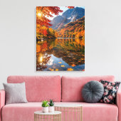 Mountain Calm in Fall Leinwanddruck (Insitu (Wohnzimmer))