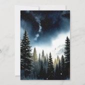 Mountain Campfire Camper Geburtstag Einladung (Rückseite)