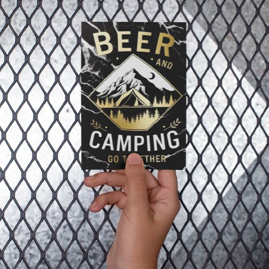 Mountain Camping & Beer Postkarte