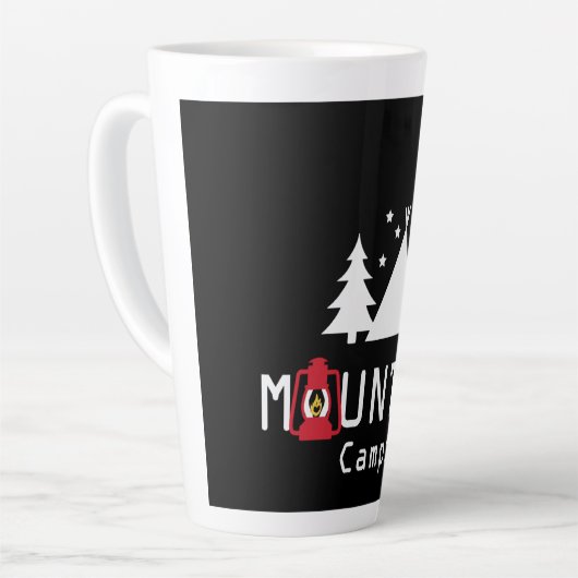 Mountain Camping Modernes Abzeichen Milchtasse (Linke Ecke)