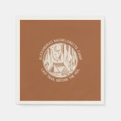 Mountain Camping Weekend Bachelorette Serviette (Vorderseite)
